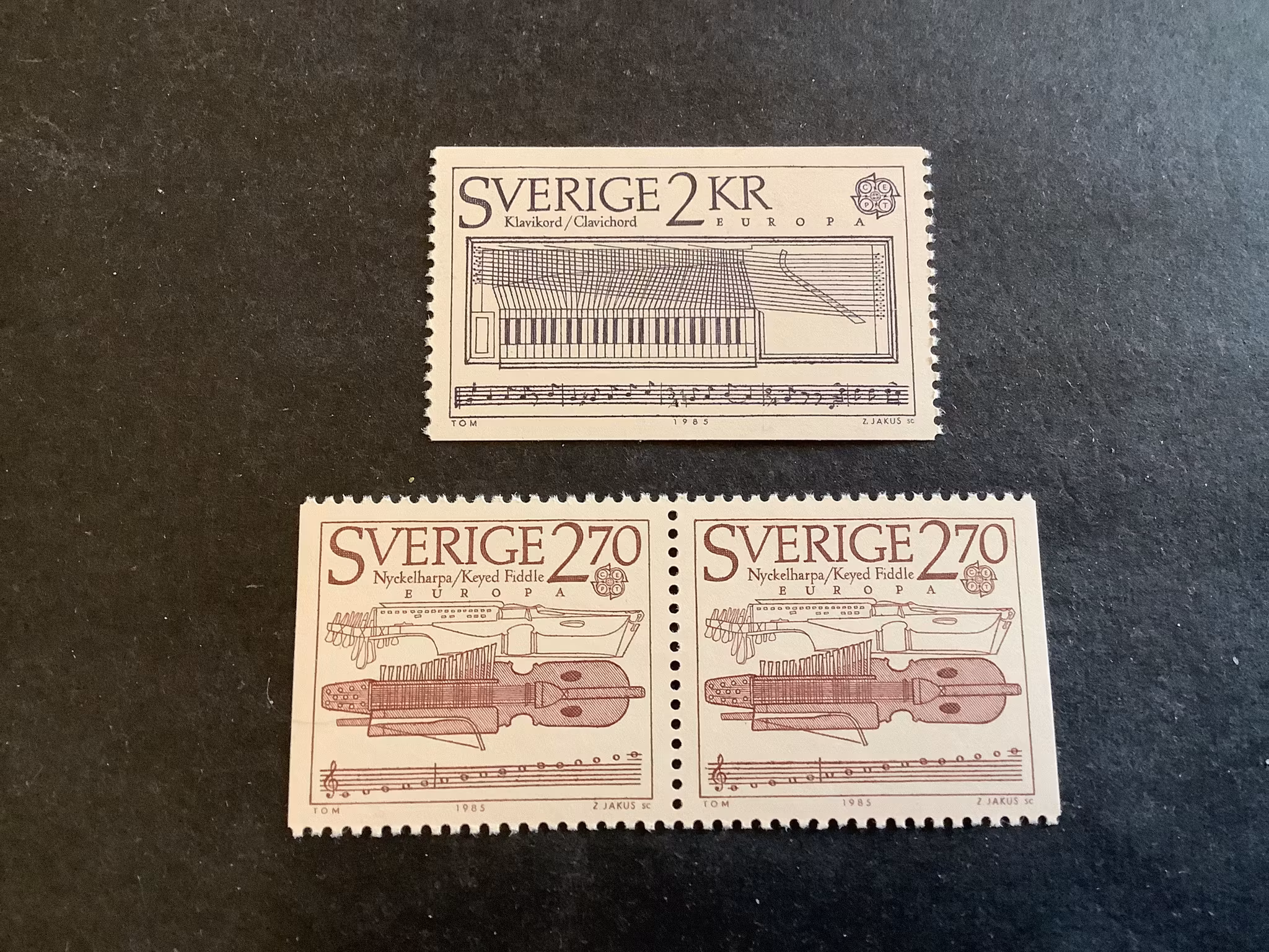 Europa XIV facit nr 1345 och 1346 SX postfrisk serie