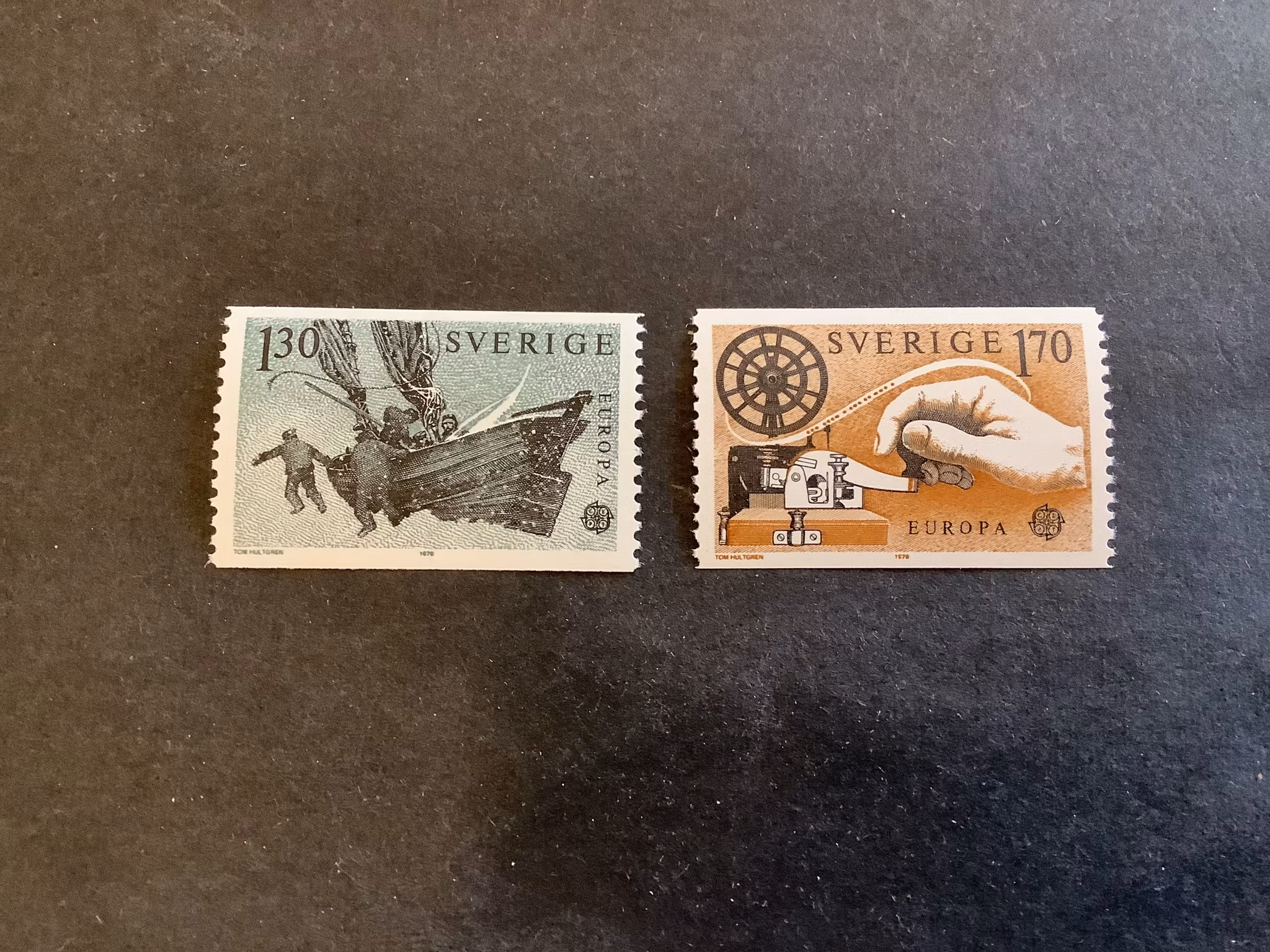 Europa VIII facit nr 1075-1076 postfrisk serie