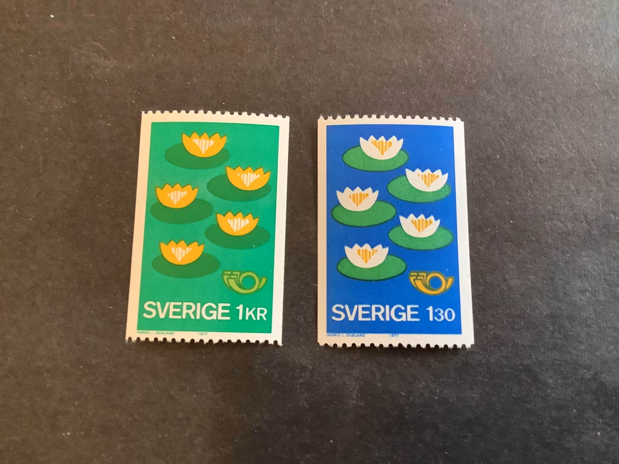 Norden IV postfrisk serie blank gummering, facit nr 989-990