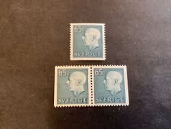 Gustaf VI Adolf typ III facit nr 435 postfrisk serie