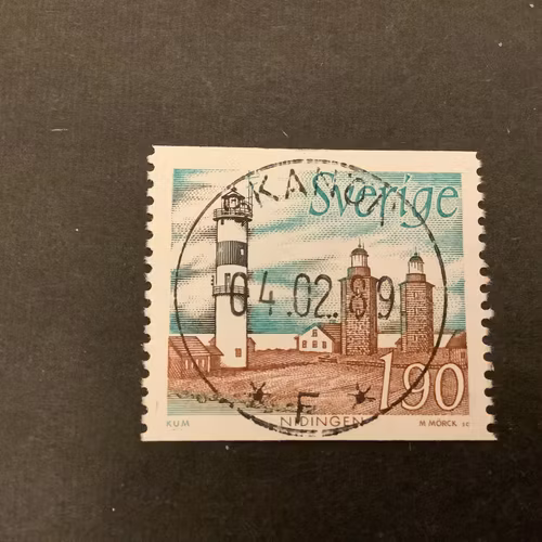 Fyrar facit nr 1537 lyxstämplat SKANÖR