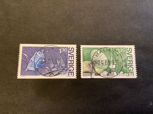 Satelitprojekt viking facit nr 1322-1323 i lyxstämplade serie  MALMÖ1