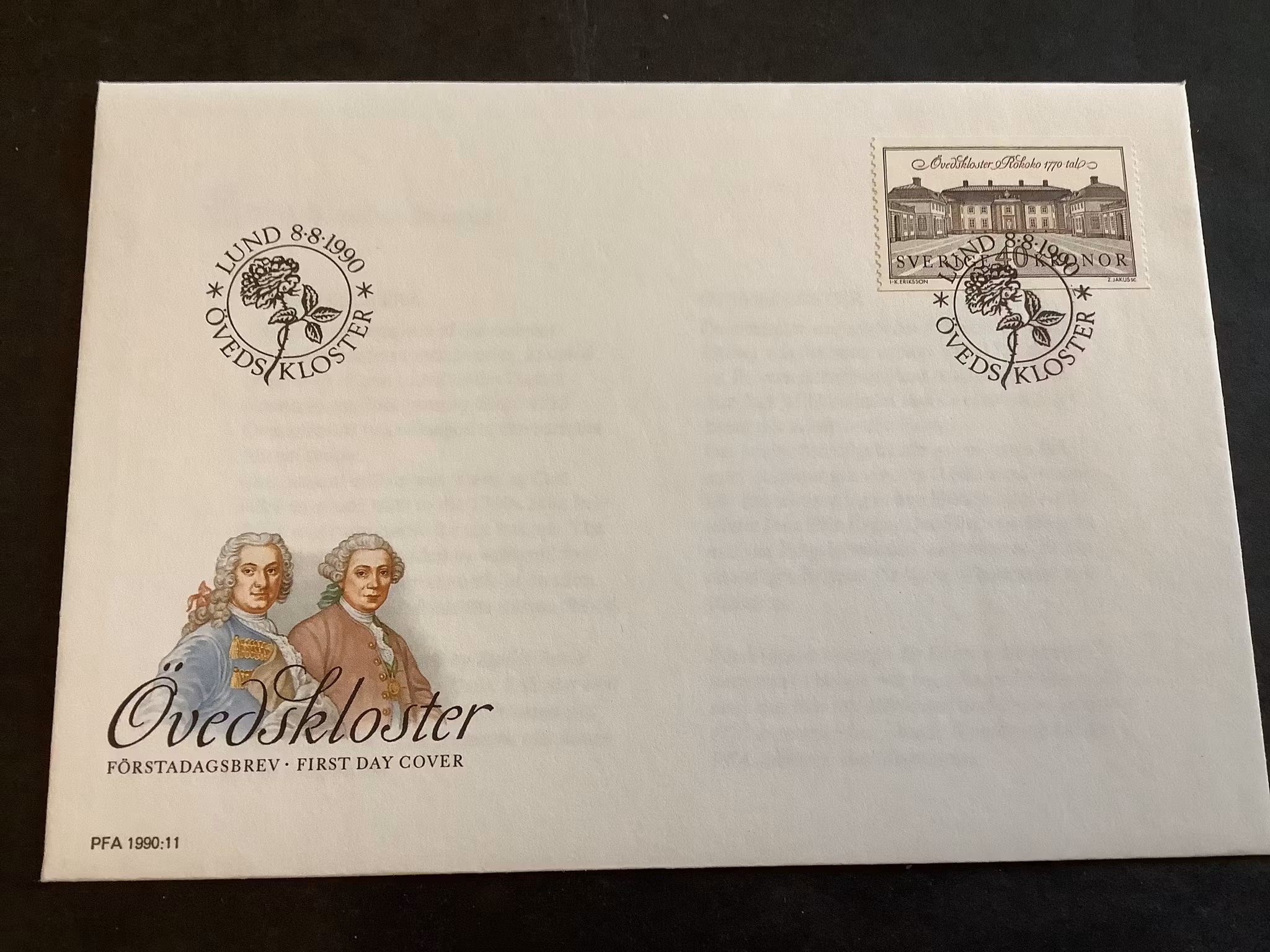 Övedskloster FDC, facit 1646