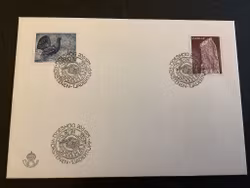 Tjädertupp och rökstenen FDC stämplat Rökstenen, facit 923-924
