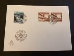 Stora sjöfallet och Ystad FDC, stämplat Ystad, facit 865-866