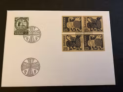 Rådamedaljong och Grödingebonaden FDC, facit 726-727