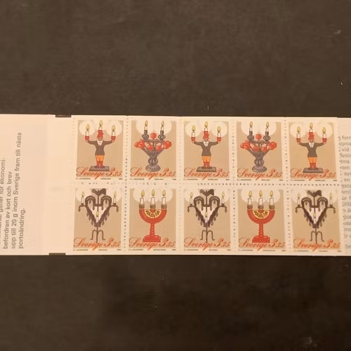 Inrikes julpost 1995 postfriskt häfte