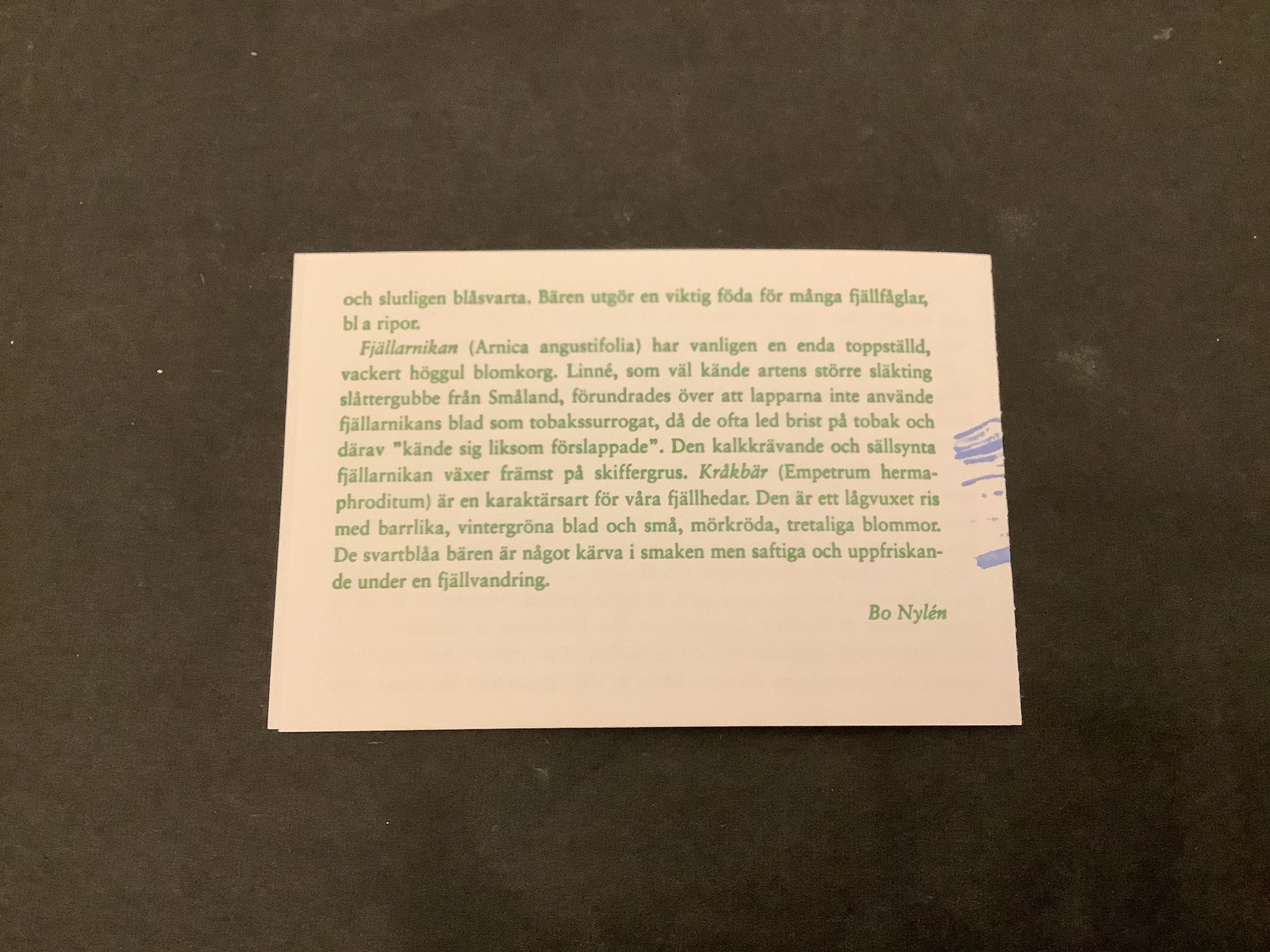 Fjällblommor postfriskt häfte