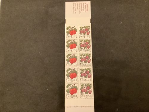 Äpplen och plommon 1994 postfriskt häfte
