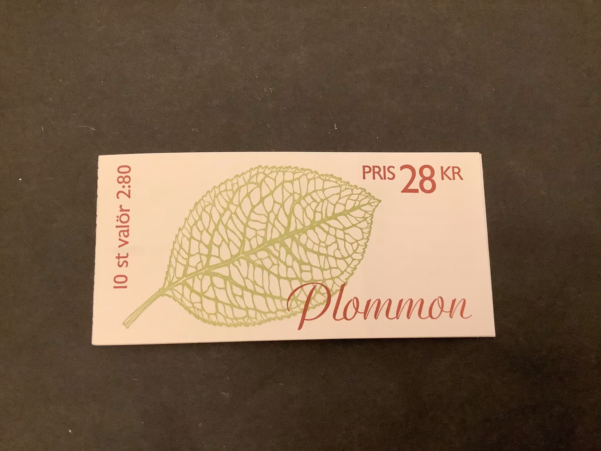 Äpplen och plommon 1994 postfriskt häfte