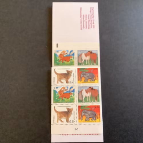 Rabattmärken XIV, kamratposten postfriskt häfte