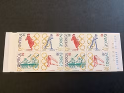 Olympiskt guld I postfriskt häfte med kontrollnummer