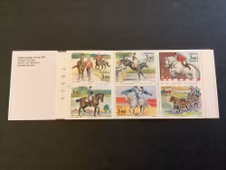 Ryttar VM 1990 postfriskt häfte med kontrollnummer