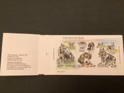Svenska hundat 1989 postfriskt häfte med cylindersiffra 1