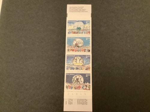 Globen 1989 postfriskt häfte med kontrollnummer