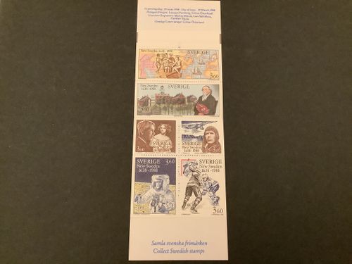 New Sweden 1988 postfriskt häfte