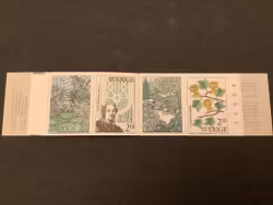 Botaniska trädgårdar 1987 postfriskt häfte med kontrollnummer