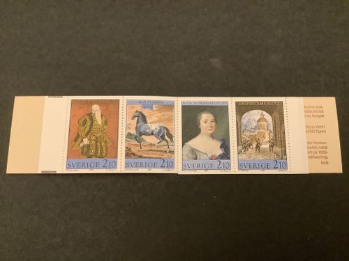 Konst på Gripholms slott postfriskt häfte
