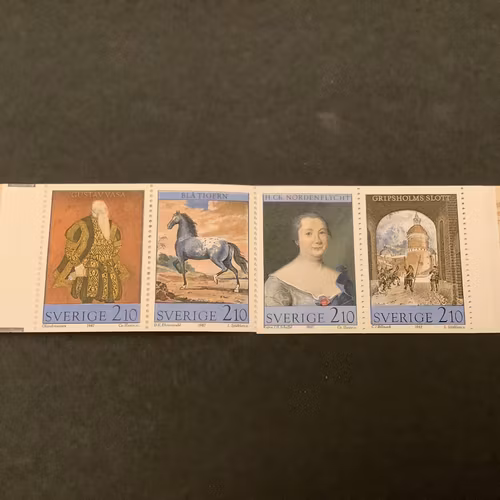 Konst på Gripholms slott postfriskt häfte