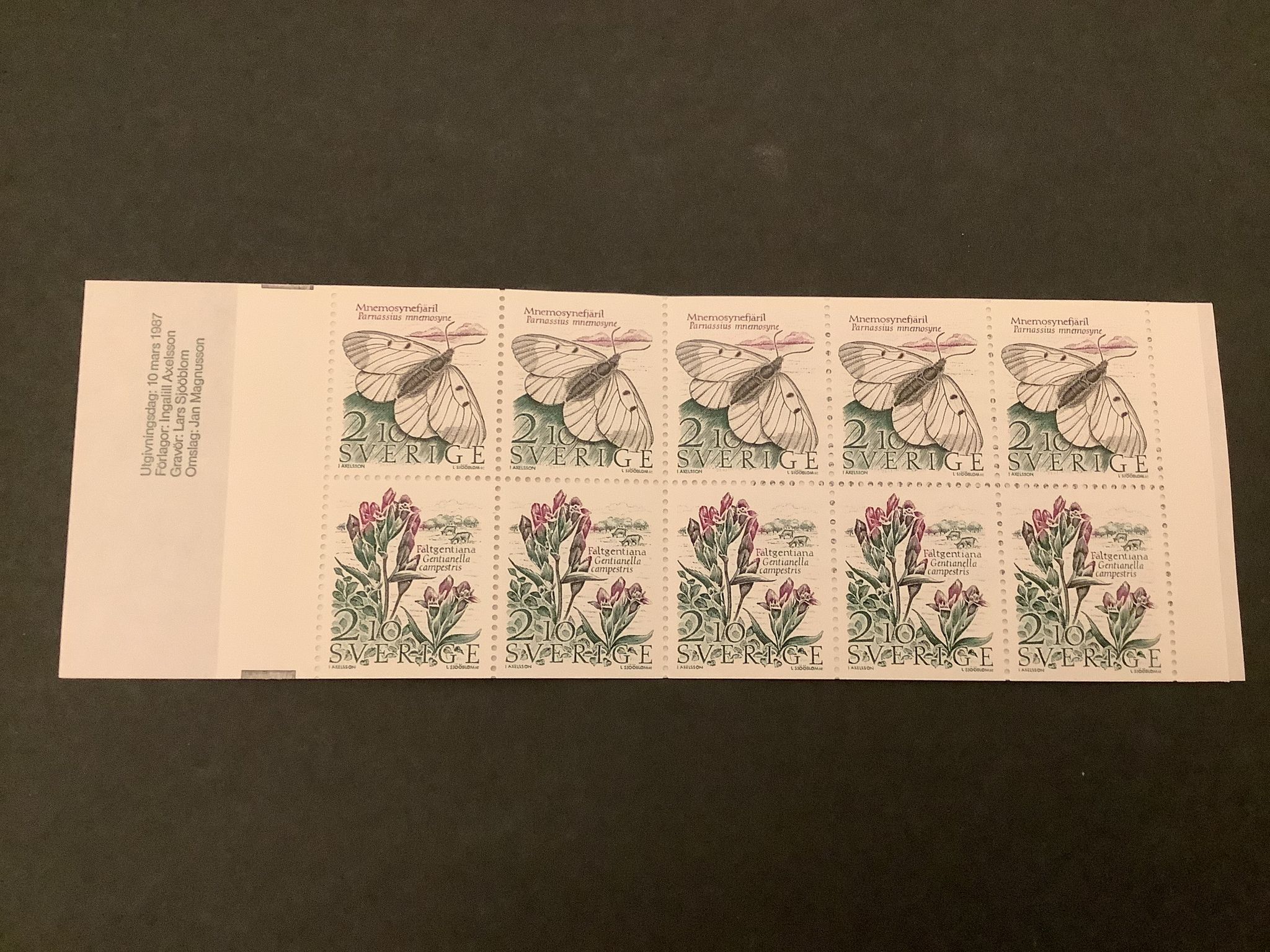 Äng och hage 1987 postfriskt häfte