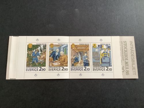 Stockholmia 86 V 1986 postfriskt häfte