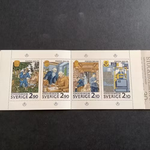 Stockholmia 86 V 1986 postfriskt häfte