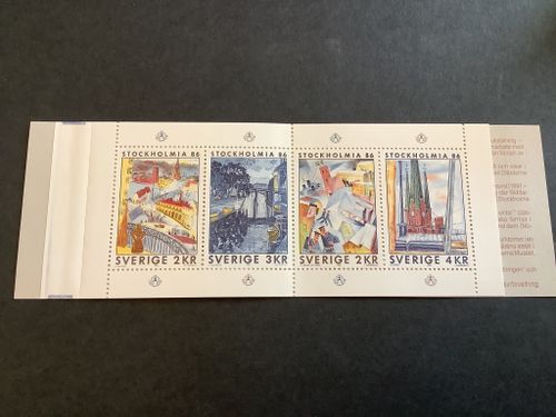 Stockholmia 86 III 1985 postfriskt häfte