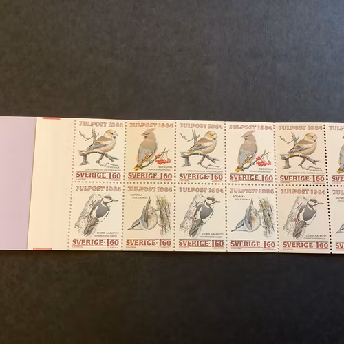 Julpost inrikes 1984 postfriskt häfte