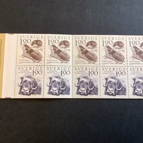 Fjälldjur 1984 postfriskt häfte