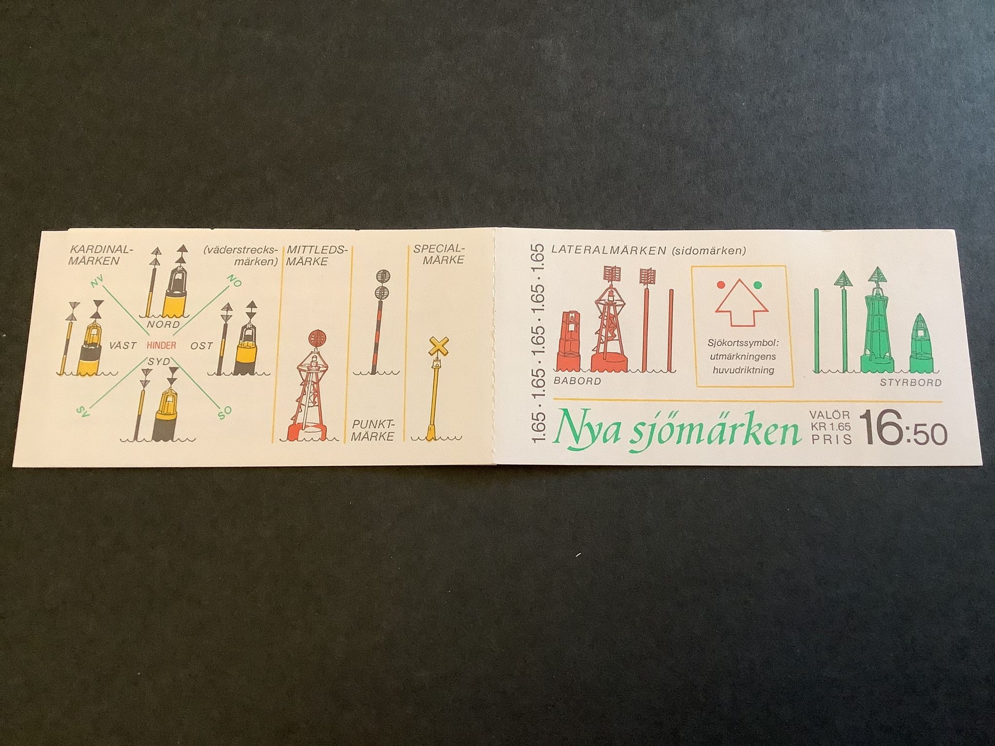 Nya sjömärken postfriskt häfte