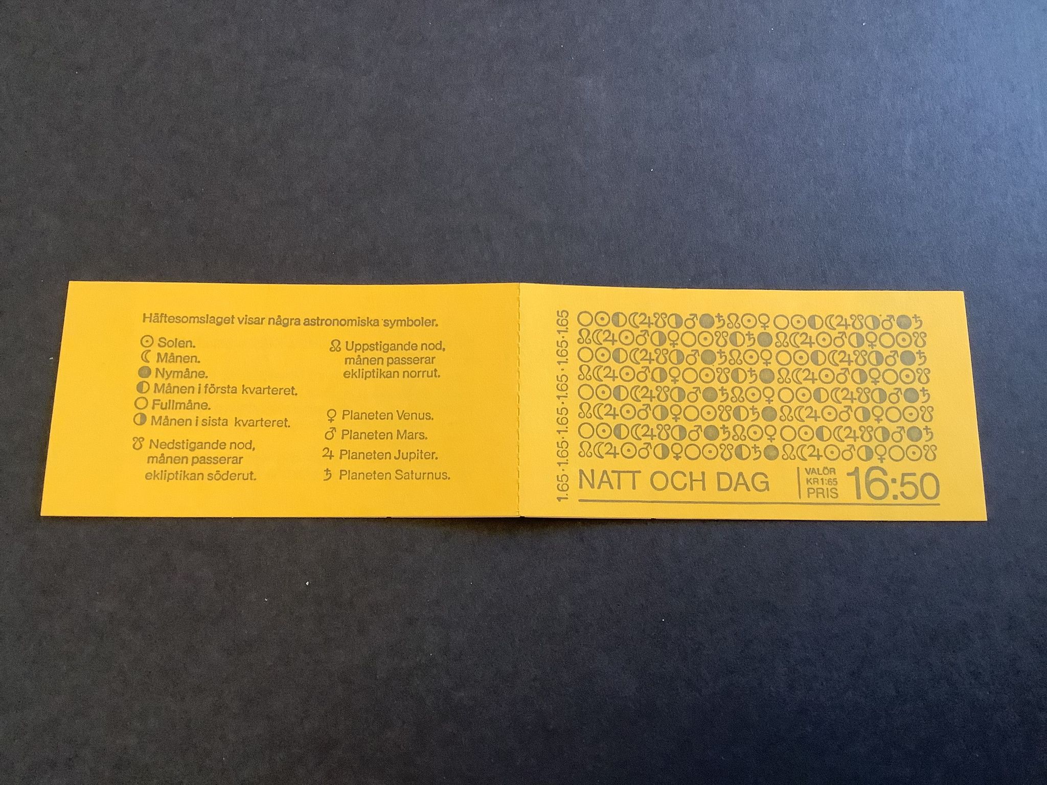 Natt och dag 1981 postfriskt häfte