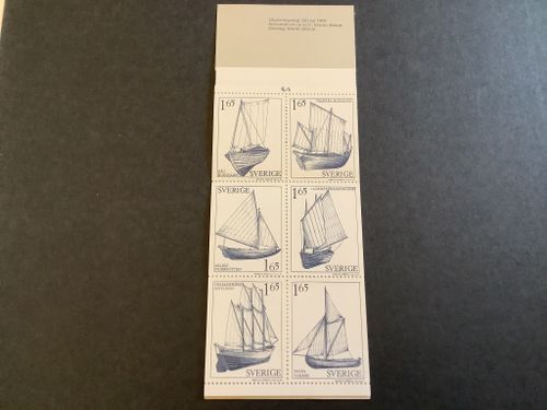 Allmogebåtar 1981 postfriskt häfte