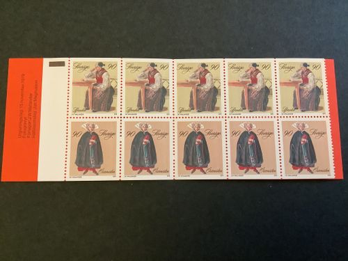 Folkdräkter 1979 postfriskt häfte
