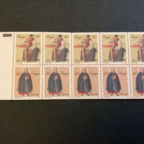 Folkdräkter 1979 postfriskt häfte