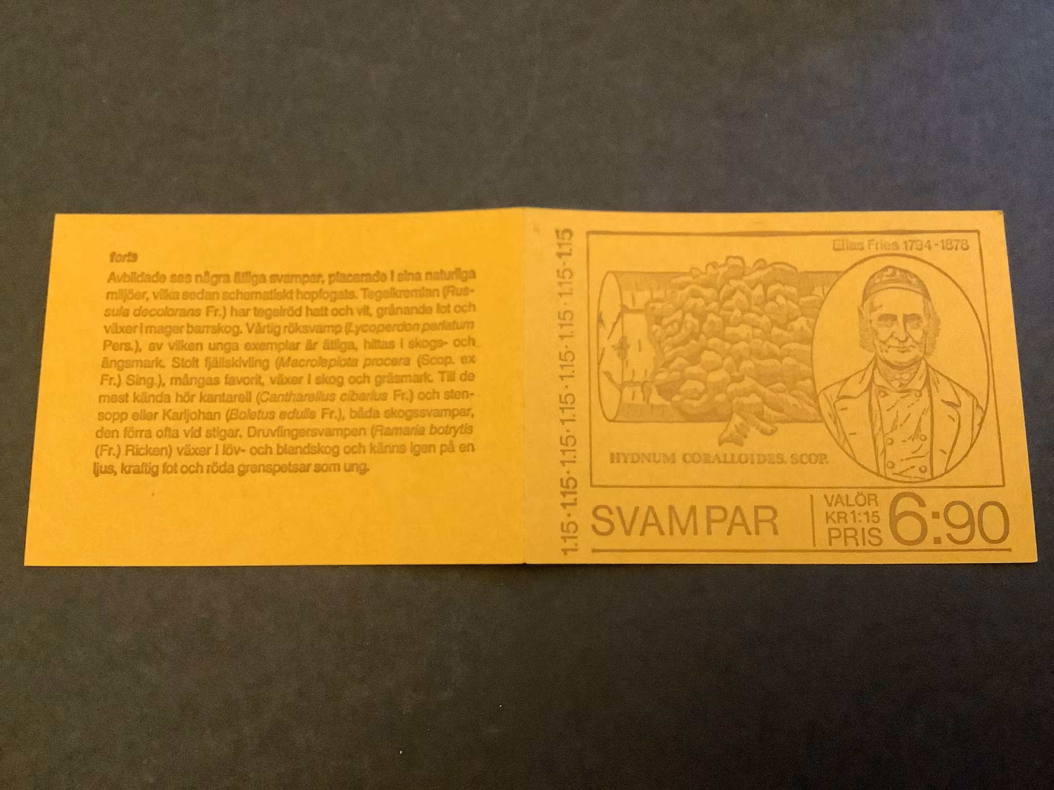 Svampar 1978 postfriskt häfte