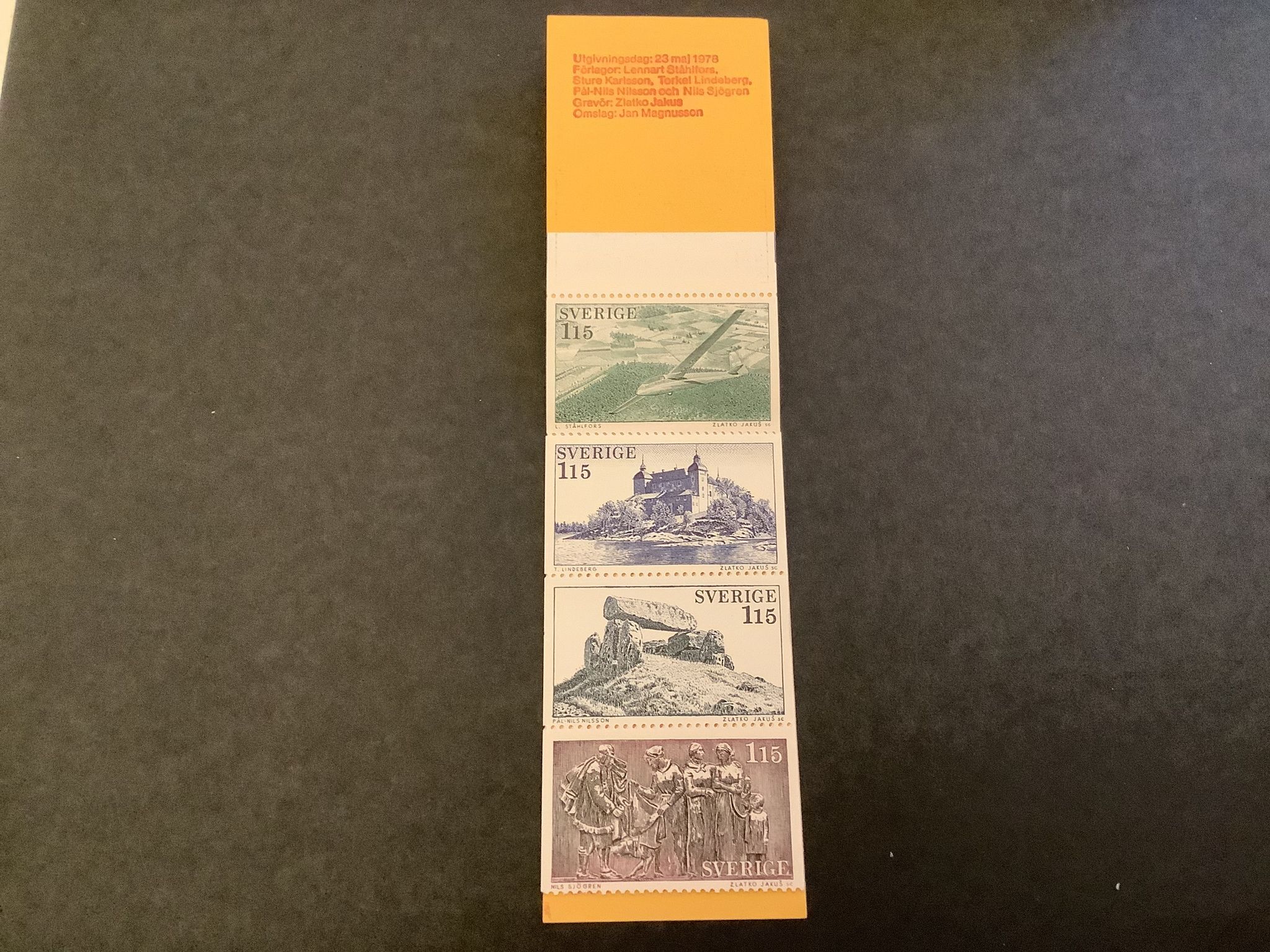 Västergötland 1978 postfriskt häfte