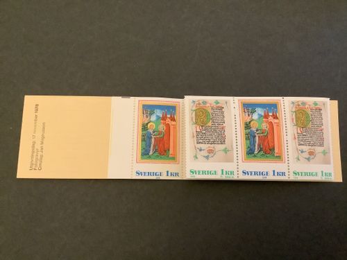 Medeltida bokmåleri 1976 postfriskt häfte