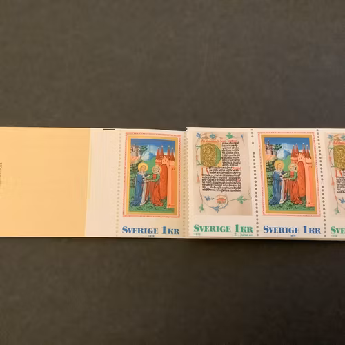 Medeltida bokmåleri 1976 postfriskt häfte
