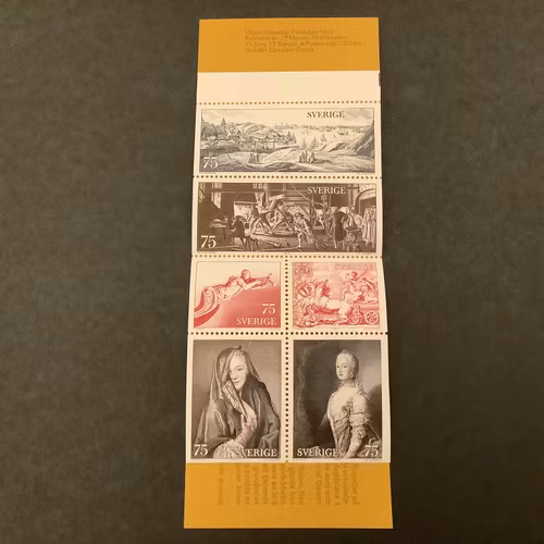 Gustaviansk konst 1972 postfriskt häfte