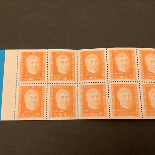 Nobelpris 1911 postfriskt häfte