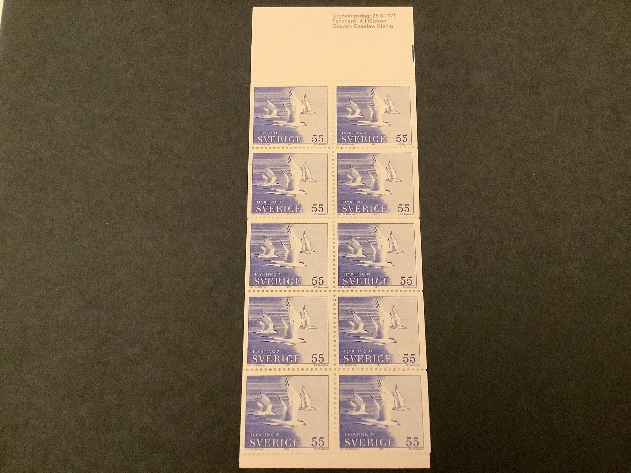 Flykting 71 postfriskt häfte