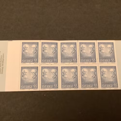 Nobelpristagare 1910 postfriskt häfte
