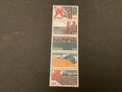 Lantbruk facit nr 1077-1081 postfriskt häftesblock