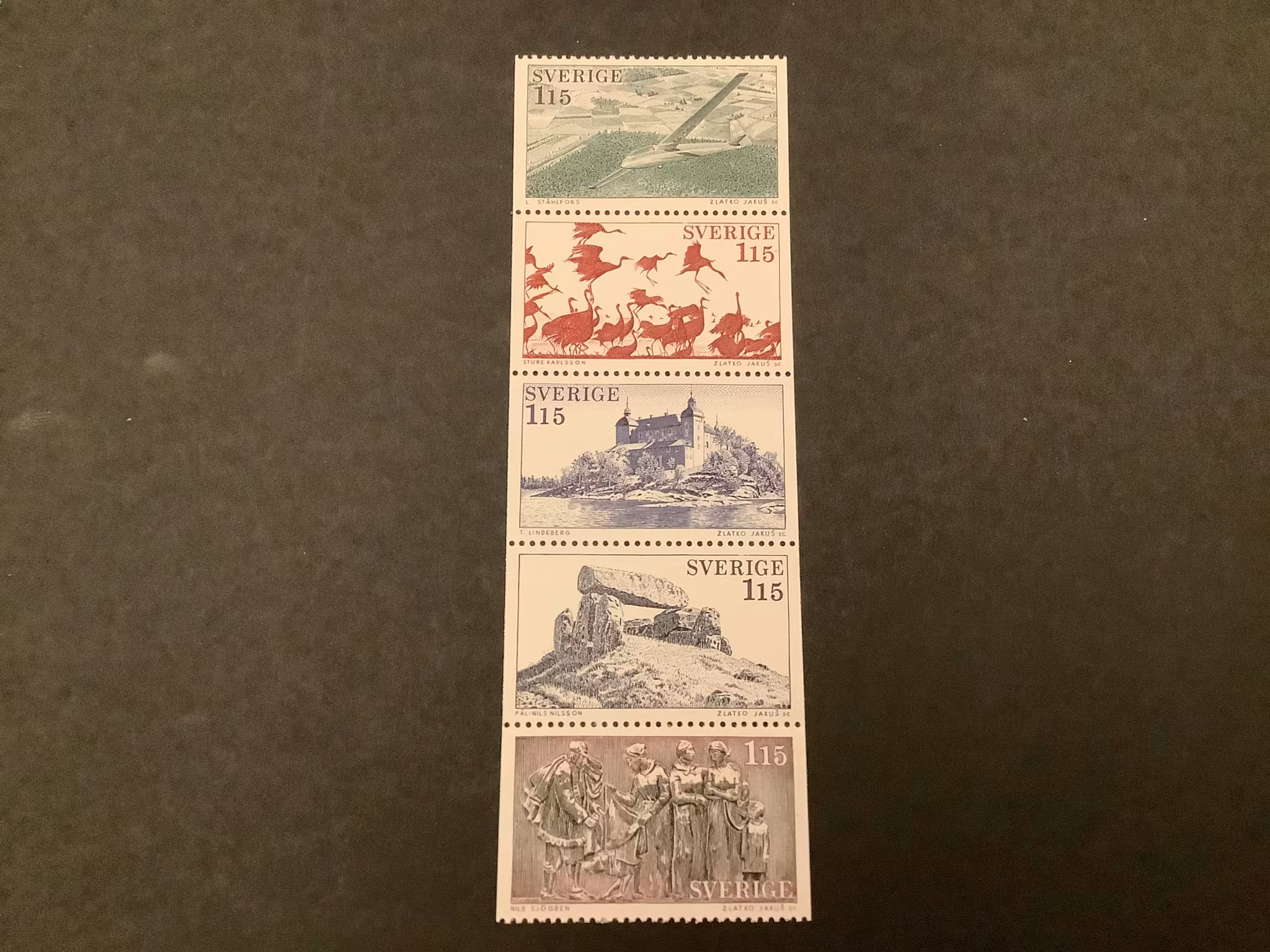 Västergötland facit nr 1045-1049 postfriskt häftesblock