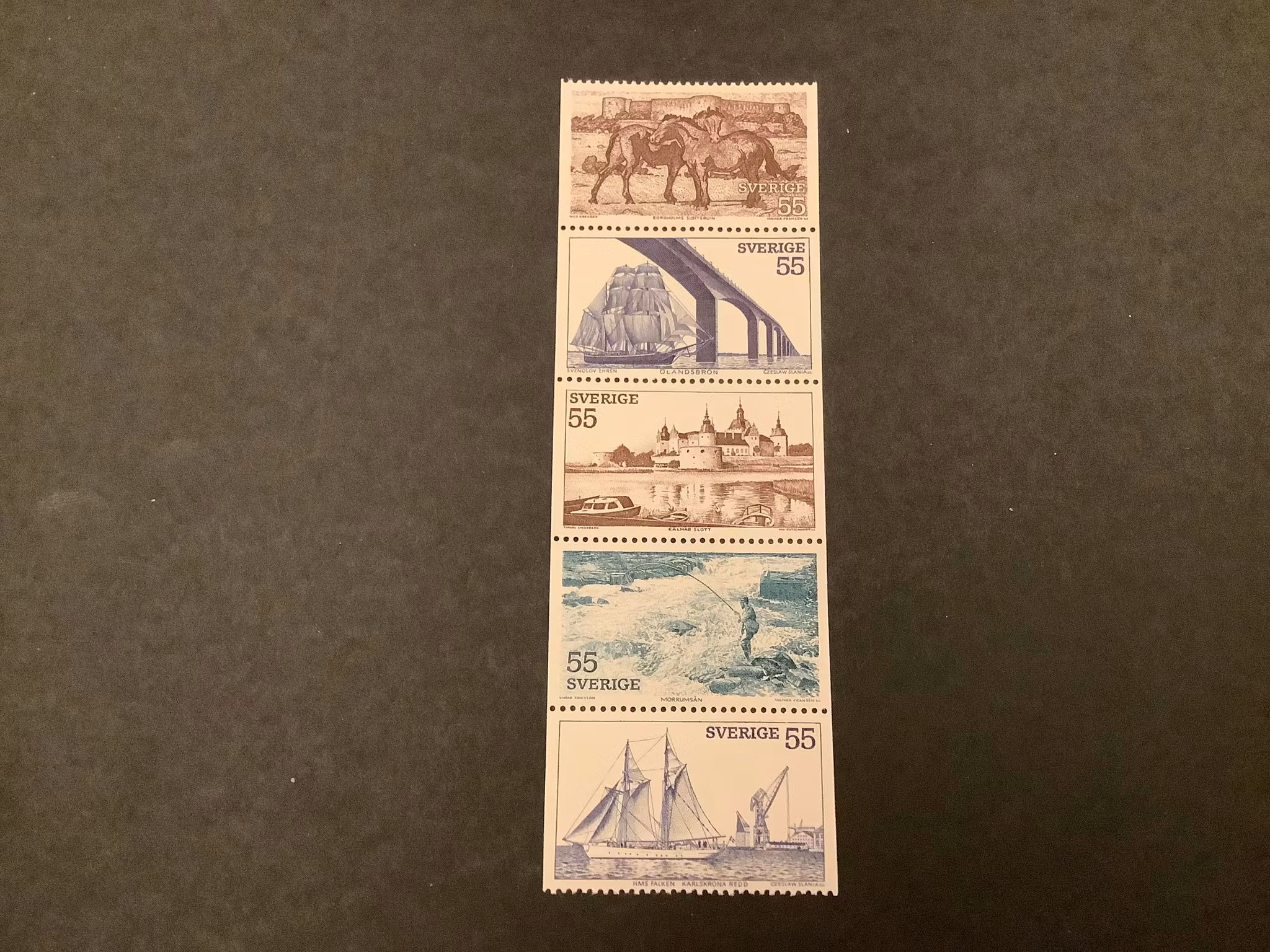 I sydost facit nr 769-773 postfriskt häftesblock