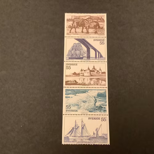 I sydost facit nr 769-773 postfriskt häftesblock