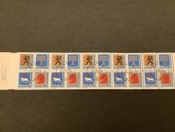 Rabattmärken VI facit nr 1295-1298 lyxstämplat häfte MALMÖ 1