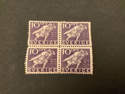 Postverket 300 år facit nr 247 C postfriskt 4-block
