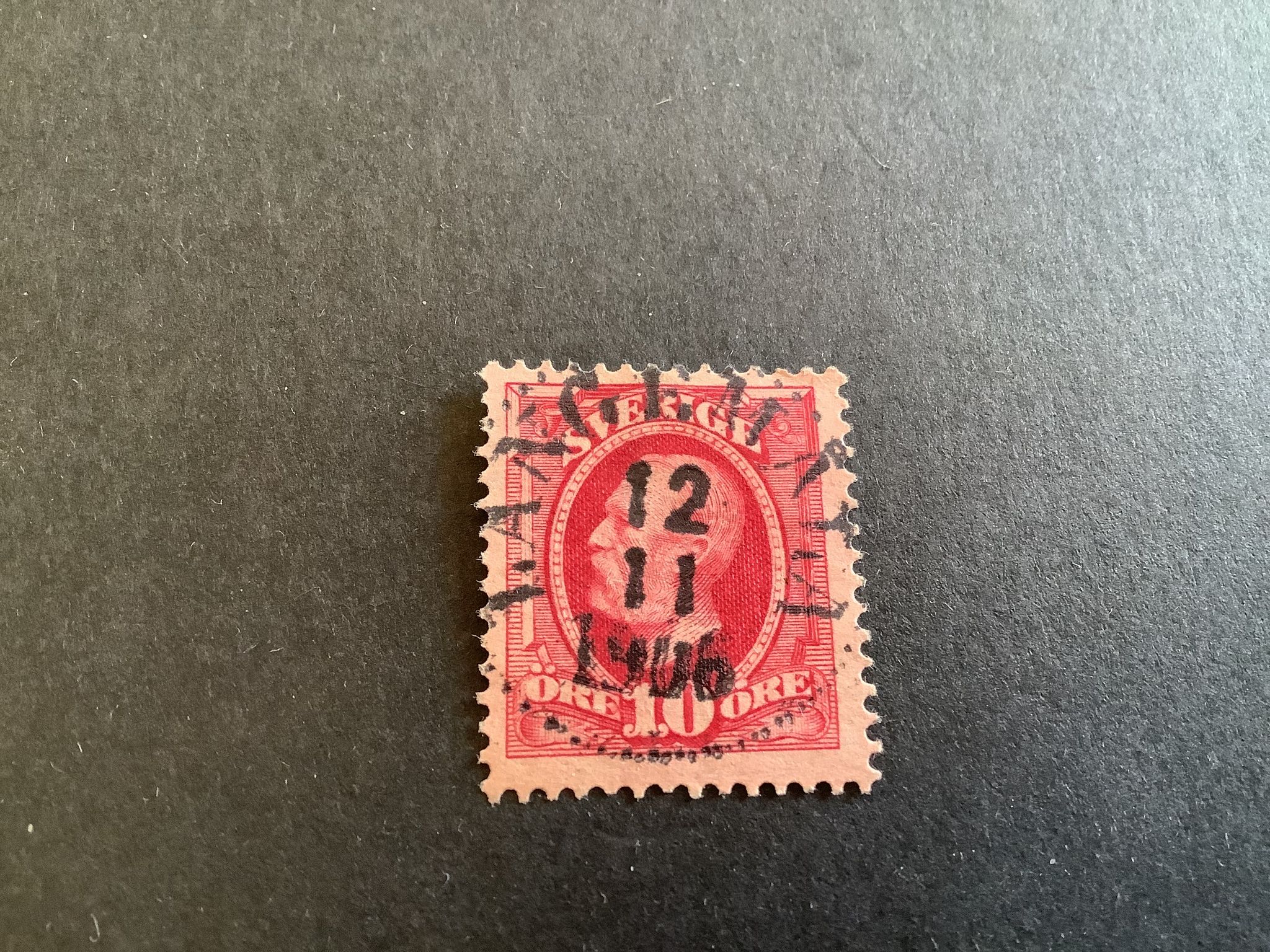 Oscar II facit nr 54 praktstämplat LÅNGEMÅLA