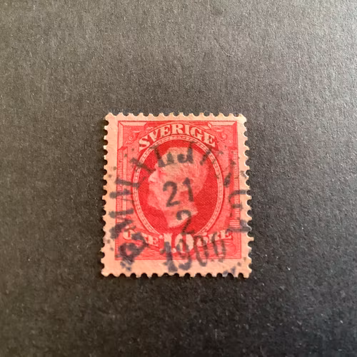 Oscar II facit nr 54 praktstämplat EMMALJUNGA